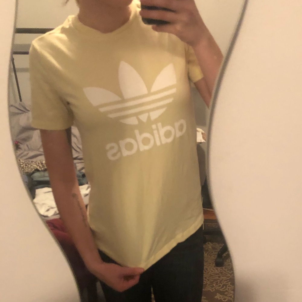 Yellow Adidas Logo Shirt